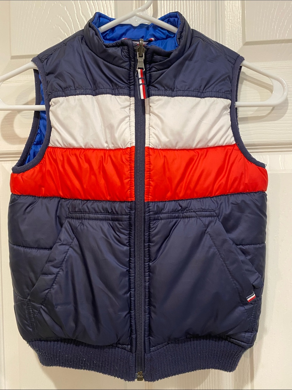 Tommy Hilfiger Puffer Vest size XS 4-5 Reversible
